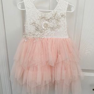 Toddler Girl Special Occasion Beaded Tutu Dress